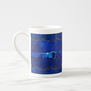 Leder & Gürtel Rich Blue Kaffeetasse Porzellantasse