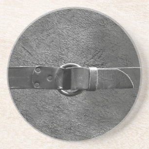 Leder & Gürtel Silver Ton Sandstone Untersetzer