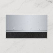 Leder | Hintergrund für Metallrivets | FÜHRUNGSKRA Visitenkarte (Rückseite)
