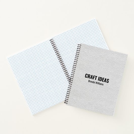 Leder-Image-Notebook mit weißem Imitat Notizblock (Innenseite)