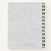 Leder-Image-Notebook mit weißem Imitat Notizblock (Rückseite)