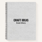 Leder-Image-Notebook mit weißem Imitat Notizblock (Vorderseite)