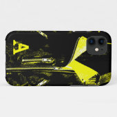 Leder Jacket Yellow Monogram iPhone 5 Fall Case-Mate iPhone Hülle (Rückseite (Horizontal))