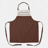 Leder-Look Artisan-Bäcker Schürze (Vorderseite)