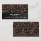 Leder-Look-Motiv-Muster-Visitenkarte Visitenkarte (Vorne/Hinten)