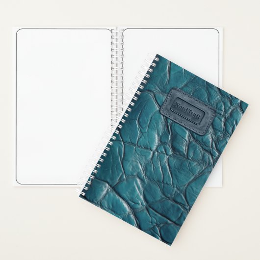Leder-Look-Notebook - Ocean Blue Notizblock (Innen)
