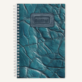 Leder-Look-Notebook - Ocean Blue Notizblock