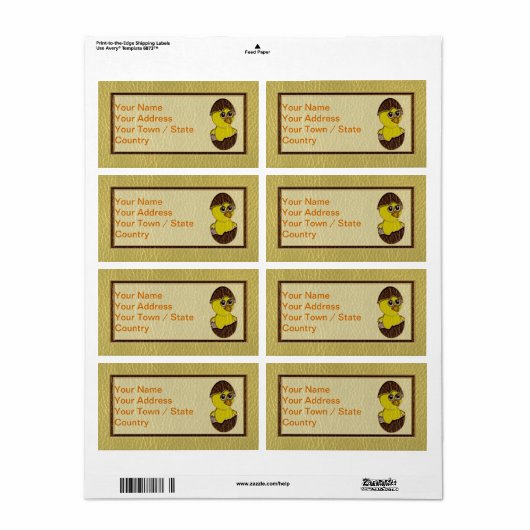 Leder-Look Osterhühnchen (Vorne)