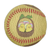 Leder-Look Osterkorb Baseball (Vorderseite Links)