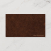 Leder-Look Western 8 Visitenkarten Visitenkarte (Rückseite)