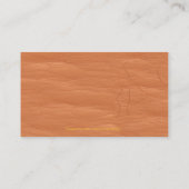 Leder-Look Western Stil 6 Visitenkarten Visitenkarte (Rückseite)