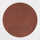 Leder Medium Circle Waterproof Label (1,5") Etiketten (Design 2)