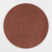 Leder Medium Circle Waterproof Label (1,5") Etiketten (Design 1)