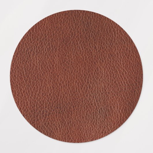 Leder Medium Circle Waterproof Label (1,5") Etiketten (Design 1)