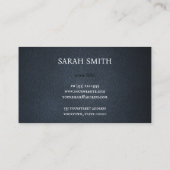 Leder minimalistisch visitenkarte (Rückseite)