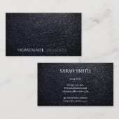 Leder minimalistisch visitenkarte (Vorne/Hinten)