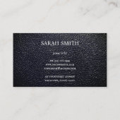 Leder minimalistisch visitenkarte (Rückseite)