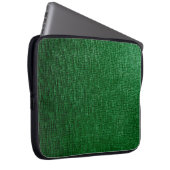 Leder mit abstraktem Muster in grüner Farbe. Abst Laptopschutzhülle (Vorne Rechts)