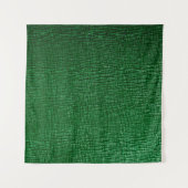 Leder mit abstraktem Muster in grüner Farbe. Abst Wandteppich (Vorderseite (Horizontal))