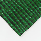 Leder mit abstraktem Muster in grüner Farbe. Abstr Fleecedecke (Ecke)