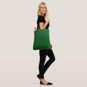 Leder mit abstraktem Muster in grüner Farbe. Abstr Tasche (Am Model)