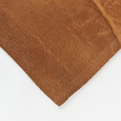 Leder mit Pasten und Namen aussehen - kein echtes Fleecedecke (Ecke)