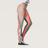 Leder mit Zipper-Design Leggings (Rechts)