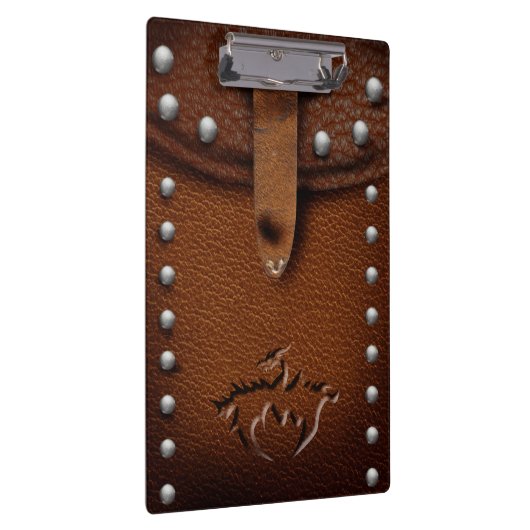 Leder mittelalterliches Drachenklappbrett Klemmbrett (Rechts)