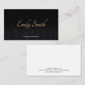 Leder | Modedesigner | Fashionist Visitenkarte (Vorne/Hinten)