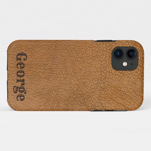 Leder personalisieren Case-Mate iPhone hülle (Rückseite (Horizontal))