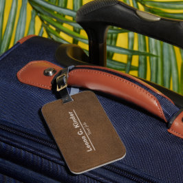 Leder | Personalisierter Name & Beruf Gepäckanhänger