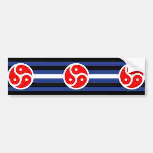Leder-Praxis-Stolzflagge Autoaufkleber