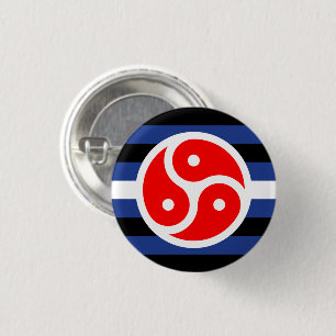 Leder-Praxis-Stolzflagge Button