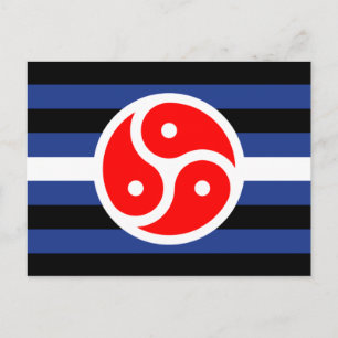 Leder-Praxis-Stolzflagge Postkarte