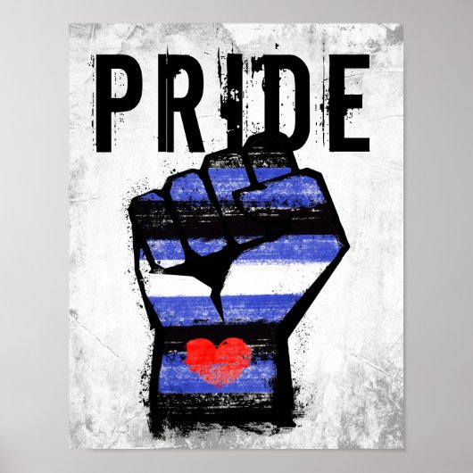 Leder Pride Faust Poster (Vorne)