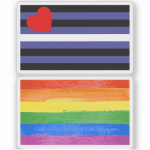 Leder-Pride-Flagge Aufkleber