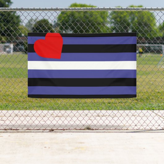 Leder-Pride-Flagge Banner (Insitu)