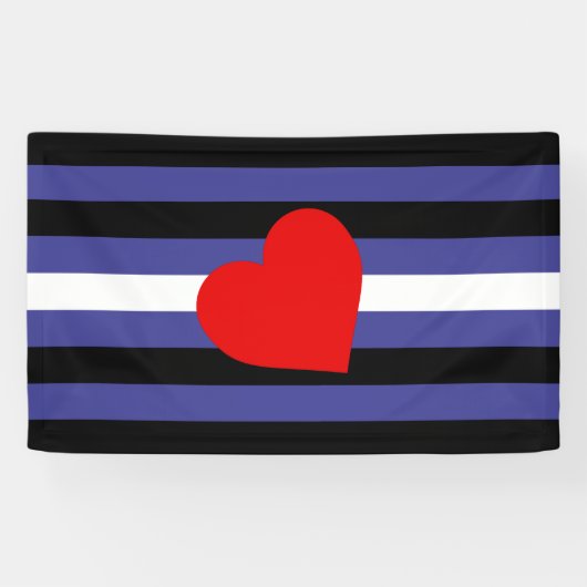 Leder-Pride-Flagge Banner (Horizontal)