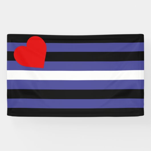 Leder-Pride-Flagge Banner (Horizontal)