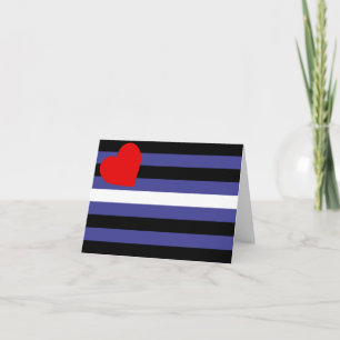 Leder-Pride-Flagge Feiertagskarte