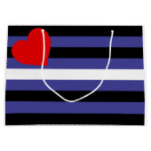 Leder-Pride-Flagge Große Geschenktüte (Vorderseite)