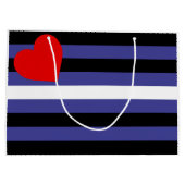 Leder-Pride-Flagge Große Geschenktüte (Rückseite)