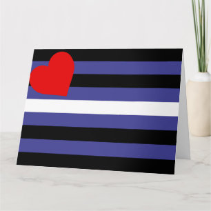 Leder-Pride-Flagge Karte