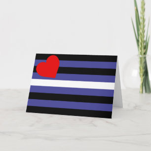 Leder-Pride-Flagge Karte