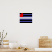 Leder-Pride-Flagge Poster (Küche)