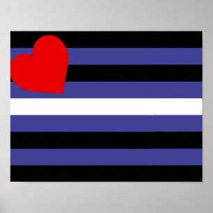 Leder-Pride-Flagge Poster