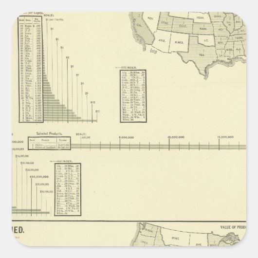 Leder Quadratischer Aufkleber (Vorderseite)