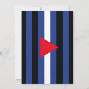 Leder Queer Pride-Flagge Feiertagskarte