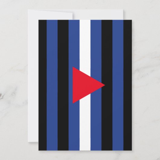 Leder Queer Pride-Flagge Feiertagskarte (Vorderseite)