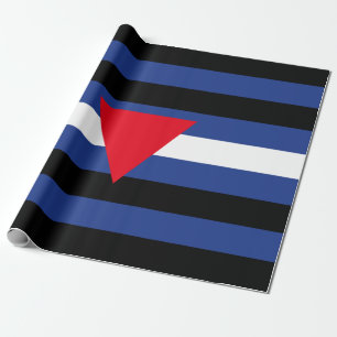 Leder Queer Pride-Flagge Geschenkpapier